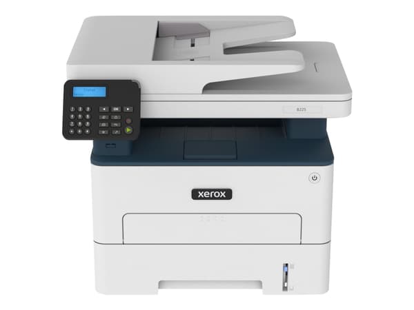 Xerox B225 - Multifunksjonsskriver - S/H - laser - A4/Legal (medie) - opp til 34 spm (trykking) - 250 ark - USB 2.0, LAN, Wi-Fi(n), USB 2.0 vert - Gr