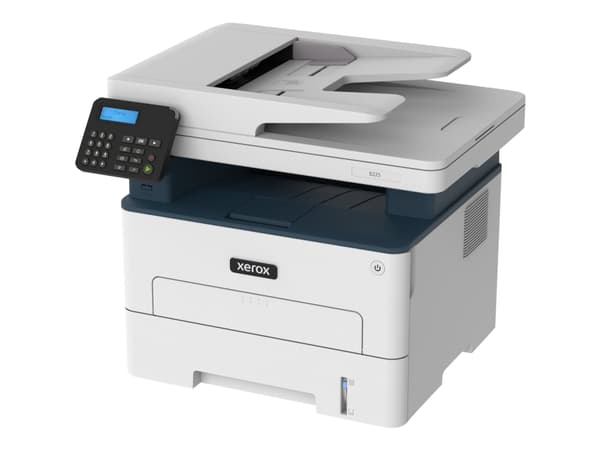 Xerox B225 - Multifunksjonsskriver - S/H - laser - A4/Legal (medie) - opp til 34 spm (trykking) - 250 ark - USB 2.0, LAN, Wi-Fi(n), USB 2.0 vert - Gr Blå, Hvit