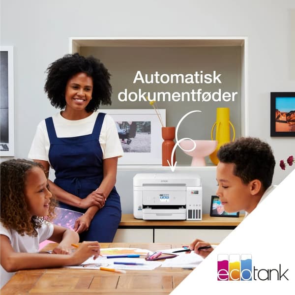 Epson EcoTank ET-4856 - Multifunktionsskrivare - färg - bläckstråle - påfyllbar - A4 (media) - upp till 15.5 sidor/minut (utskrift) - 250 ark - 33.6