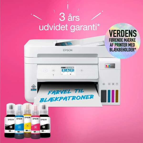 Epson EcoTank ET-4856 - Multifunktionsskrivare - färg - bläckstråle - påfyllbar - A4 (media) - upp till 15.5 sidor/minut (utskrift) - 250 ark - 33.6