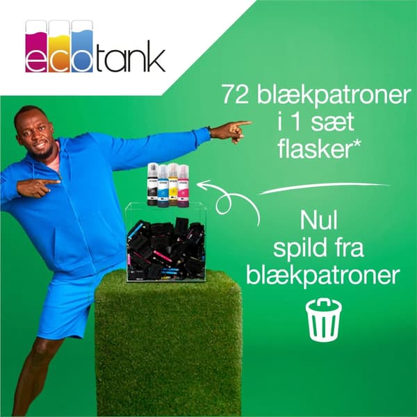 Epson EcoTank ET-2825 - Multifunktionsskrivare - färg - bläckstråle - påfyllbar - A4 (media) - upp till 10 sidor/minut (utskrift) - 100 ark - USB, Wi