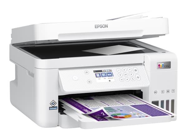 Epson L6276, Mustesuihku, Väritulostus, 4800 x 1200 DPI, A4, Suoratulostus, Valkoinen