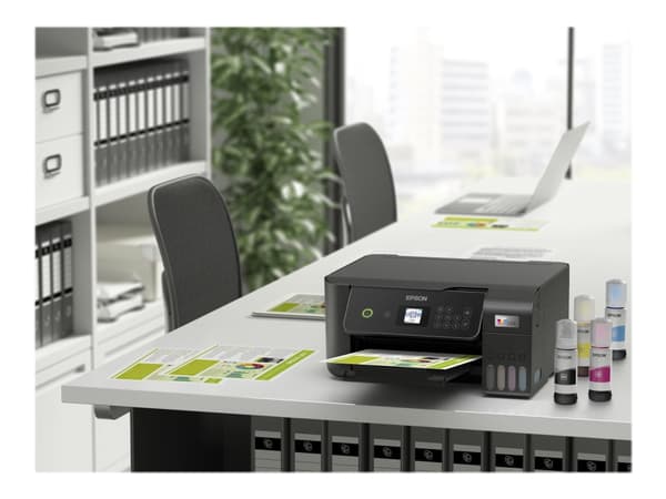 Epson L3260 - Multifunktionsskrivare - färg - bläckstråle - påfyllbar - A4/Legal (media) - upp till 10 sidor/minut (utskrift) - 100 ark - USB, Wi-Fi