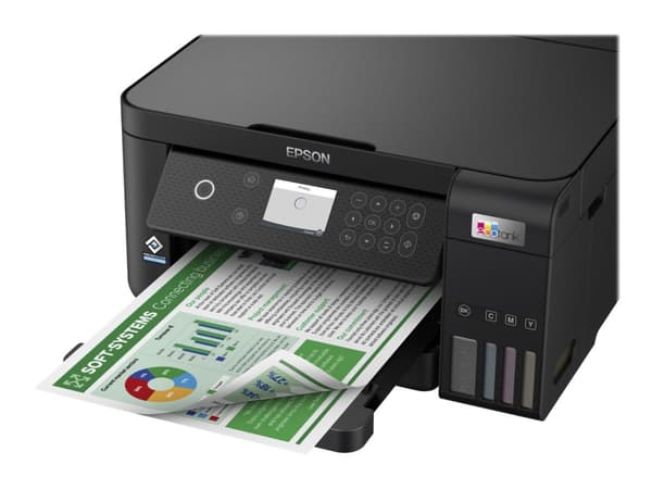 Epson L6260 - Multifunksjonsskriver - farge - ink-jet - påfyllbar - A4 (210 x 297 mm) (original) - A4/Legal (medie) - opp til 15 spm (trykking) - 250