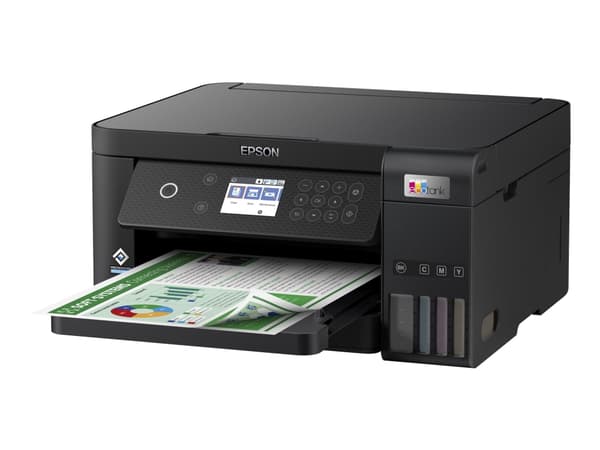 Epson L6260 - Multifunksjonsskriver - farge - ink-jet - påfyllbar - A4 (210 x 297 mm) (original) - A4/Legal (medie) - opp til 15 spm (trykking) - 250 Sort