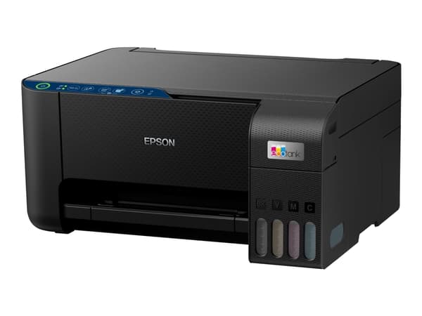 Epson EcoTank ET-2811 - Multifunksjonsskriver - farge - ink-jet - A4 (medie) - opp til 10 spm (trykking) - 100 ark - USB, Wi-Fi - svart