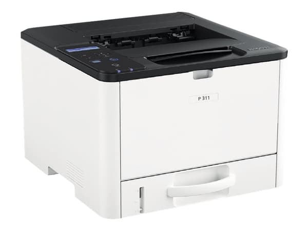 Ricoh P 311 - Skriver - S/H - Dupleks - laser - A4/Legal - 1200 x 1200 dpi - inntil 32 spm - kapasitet: 300 ark - USB 2.0, Gigabit LAN, USB 2.0 vert,