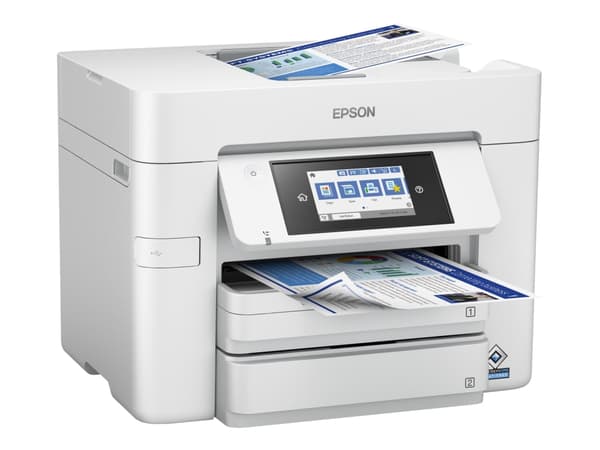 Epson WorkForce Pro WF-C4810DTWF - Multifunksjonsskriver - farge - ink-jet - A4/Legal (medie) - opp til 36 spm (trykking) - 500 ark - USB 2.0, LAN, W Grå