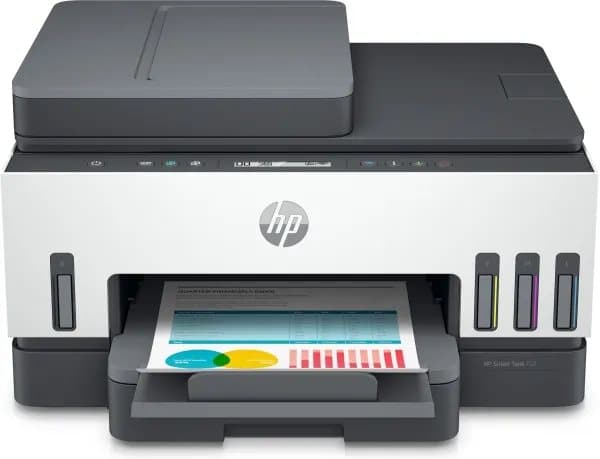 HP Smart Tank 750 All-in-One - Multifunktionsskrivare - färg - bläckstråle - påfyllbar - Letter A (216 x 279 mm)/A4 (210 x 297 mm) (original) - A4/Le Grå