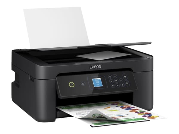 Epson Expression Home XP-3205 - Multifunksjonsskriver - farge - ink-jet - A4/Legal (medie) - opp til 10 spm (trykking) - 100 ark - USB, Wi-Fi - svart