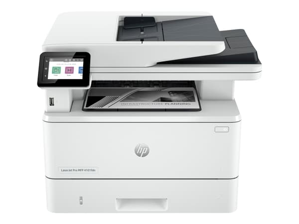 HP LaserJet Pro MFP 4102fdn -tulostin, Mustavalkoinen, Tulostin varten Pienet ja keskikokoiset yritykset, Tulosta, kop., skannaa, faksaa, Instant Ink