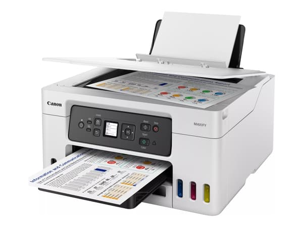 Canon MAXIFY GX3050 - Multifunksjonsskriver - farge - ink-jet - påfyllbar - Legal (216 x 356 mm) (original) - A4/Legal (medie) - opp til 18 ipm (tryk Sort, Hvit