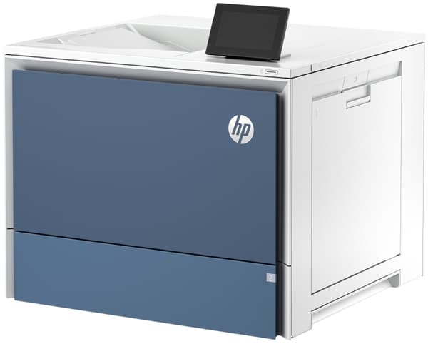 HP Color LaserJet Enterprise 5700dn -tulostin, Tulostus, USB-muistiportti edessä; Valinnaisena suuren kapasiteetin lokerot; Kosketusnäyttö; TerraJet- Valkoinen