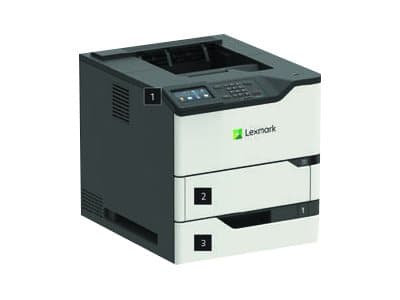 Lexmark M5255, Laser, 1200 x 1200 DPI, A4, 55 ppm, Verkkovalmius, Musta, Harmaa
