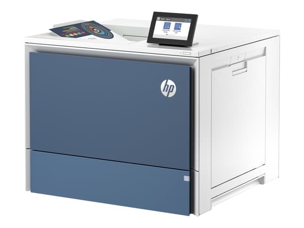 HP LaserJet Enterprise Color 6701dn -tulostin, Tulostus, USB-muistiportti edessä; Valinnaisena suuren kapasiteetin lokerot; Kosketusnäyttö; TerraJet-