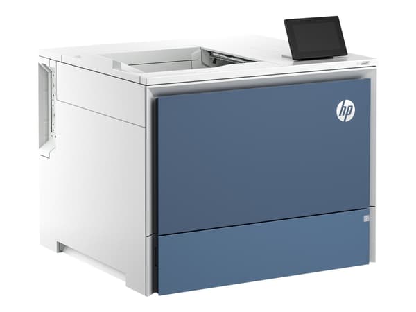 HP LaserJet Enterprise Color 6701dn -tulostin, Tulostus, USB-muistiportti edessä; Valinnaisena suuren kapasiteetin lokerot; Kosketusnäyttö; TerraJet-