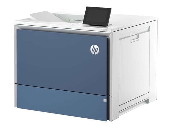 HP LaserJet Enterprise Color 6701dn -tulostin, Tulostus, USB-muistiportti edessä; Valinnaisena suuren kapasiteetin lokerot; Kosketusnäyttö; TerraJet-