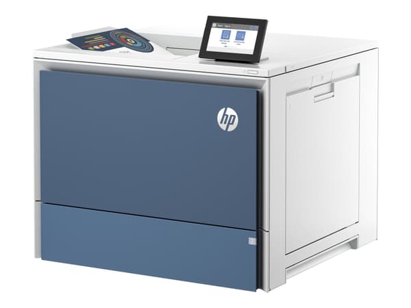 HP LaserJet Enterprise Color 6701dn -tulostin, Tulostus, USB-muistiportti edessä; Valinnaisena suuren kapasiteetin lokerot; Kosketusnäyttö; TerraJet- Valkoinen