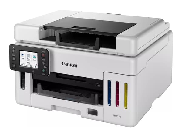Canon MAXIFY GX6550 - Multifunktionsskrivare - färg - bläckstråle - påfyllbar - A4 (210 x 297 mm), Legal (216 x 356 mm) (original) - A4/Legal (media) Svart, Vit
