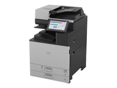 Ricoh IM C2010 - Tulostin - väri - laser - A3 - 4800 x 1200 dpi jopa 20 ppm (väri) - kapasiteetti: 220 arkkia - USB, LAN musta, Valkoinen