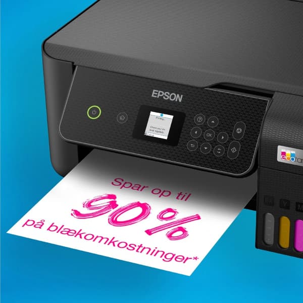 Epson EcoTank ET-2870 - Monitoimitulostin - väri - mustesuihkutulostin - ITS - A4 (tulostusmateriaali) - enintään 10 sivua/min (tulostus) - 100 arkki