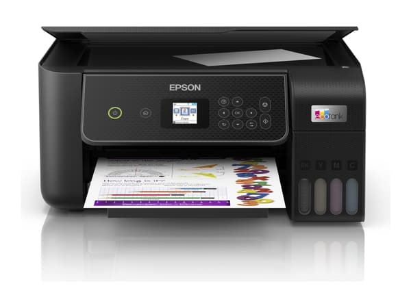 Epson EcoTank L3280 - Multifunksjonsskriver - farge - ink-jet - ITS - A4/Legal (medie) - opp til 10 spm (trykking) - 100 ark - USB, Wi-Fi - svart Sort