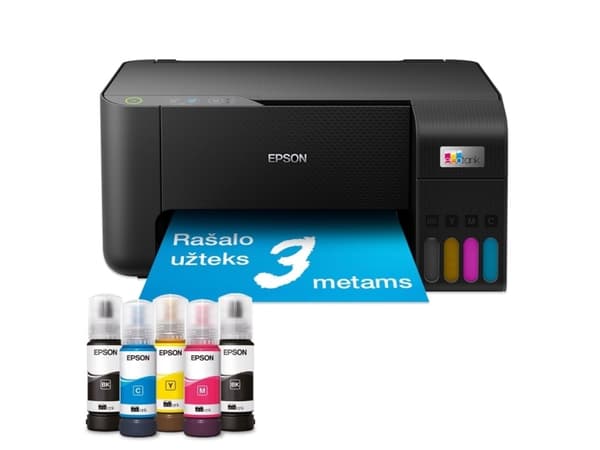 Epson EcoTank L3230 - Multifunksjonsskriver - farge - ink-jet - ITS - A4/Legal (medie) - opp til 10 spm (trykking) - 100 ark - USB - svart