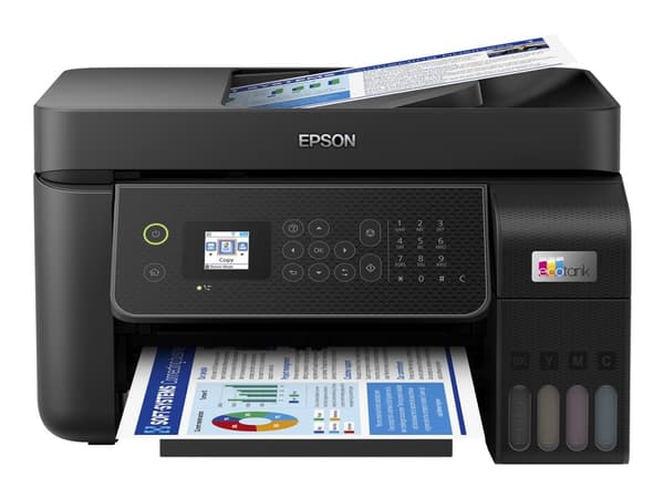 Epson EcoTank L5310 - Multifunksjonsskriver - farge - ink-jet - ITS - A4/Legal (medie) - opp til 10 spm (trykking) - 100 ark - 33.6 kbps - Wi-Fi, USB