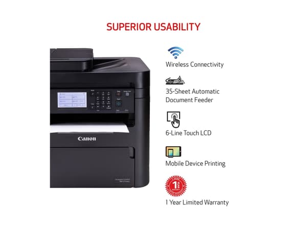 Canon i-SENSYS MF275dw - Multifunktionsskrivare - svartvit - laser - A4 (210 x 297 mm), Legal (216 x 356 mm) (original) - A4/Legal (media) - upp till