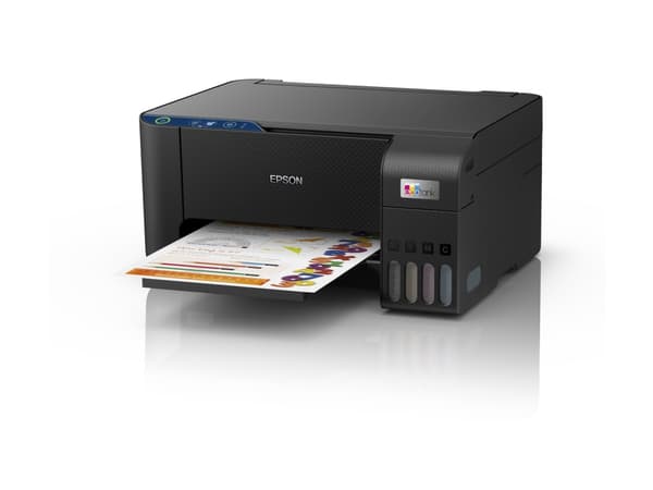 Epson EcoTank L3231 - Multifunksjonsskriver - farge - ink-jet - ITS - A4/Legal (medie) - opp til 10 spm (trykking) - 100 ark - USB - svart