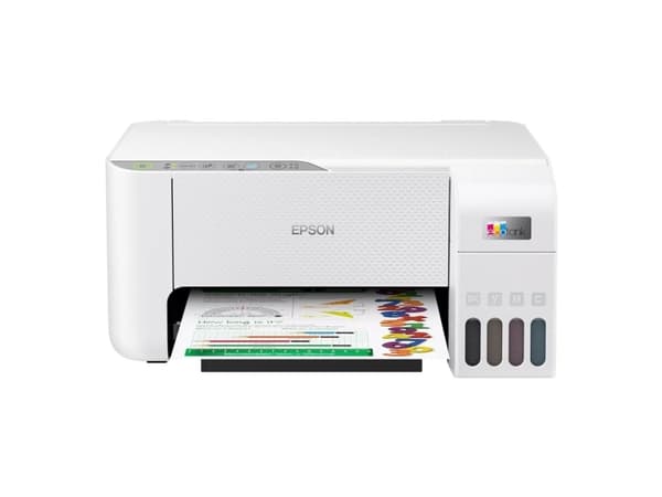 Epson EcoTank L3276, Blekkdyse, Fargeutskrift, 5760 x 1440 DPI, A4, Direkte utskrift, Hvit