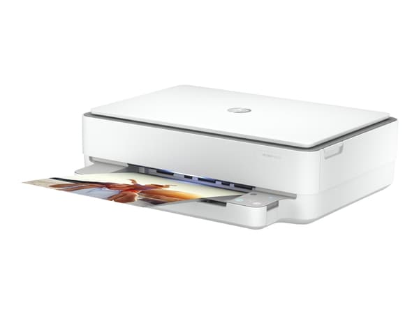 HP ENVY 6032e All-in-One - Multifunksjonsskriver - farge - ink-jet - 216 x 297 mm (original) - A4/Letter (medie) - opp til 8 spm (kopiering) - opp ti Hvit