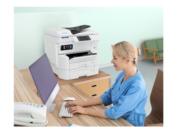 Epson WorkForce Pro EM-C7100DWF - Multifunksjonsskriver - farge - ink-jet - A3 (297 x 420 mm) (original) - A3 (medie) - opp til 22 spm (kopiering) -