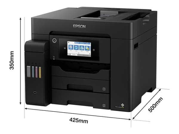 Epson EcoTank ET-5805 - Multifunktionsskrivare - färg - bläckstråle - ITS - A4/Legal (media) - upp till 25 sidor/minut (utskrift) - 550 ark - 33.6 Kb