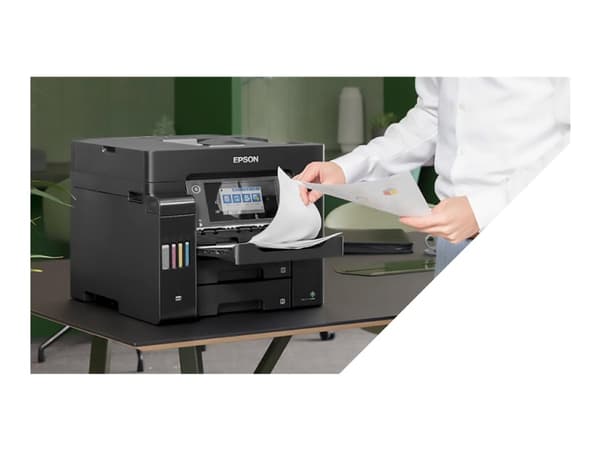 Epson EcoTank ET-5855 - Multifunktionsskrivare - färg - bläckstråle - ITS - A4/Legal (media) - upp till 25 sidor/minut (utskrift) - 550 ark - 33.6 Kb
