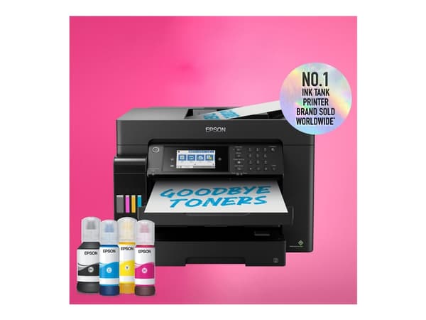 Epson EcoTank ET-16655 - Multifunksjonsskriver - farge - ink-jet - ITS - A3 (medie) - opp til 25 spm (trykking) - 550 ark - 33.6 kbps - USB, LAN, Wi-