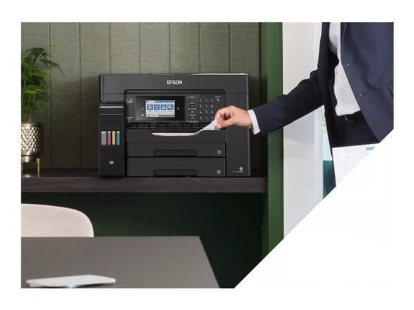 Epson EcoTank ET-16655 - Multifunksjonsskriver - farge - ink-jet - ITS - A3 (medie) - opp til 25 spm (trykking) - 550 ark - 33.6 kbps - USB, LAN, Wi-
