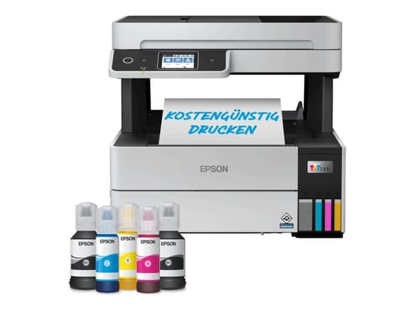 Epson EcoTank Pro ET-5185 - Multifunktionsskrivare - färg - bläckstråle - ITS - A4/Legal (media) - upp till 13.8 sidor/minut (utskrift) - 250 ark - 3 Svart, Vit