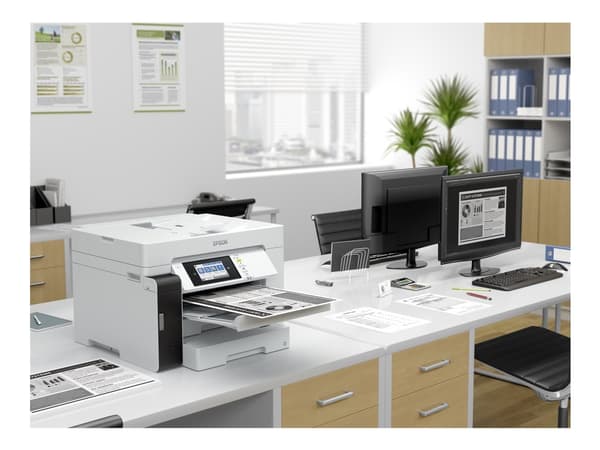 Epson EcoTank Pro ET-M16685 - Multifunktionsskrivare - svartvit - bläckstråle - ITS - A3 (media) - upp till 25 sidor/minut (utskrift) - 550 ark - USB
