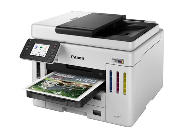Canon MAXIFY GX7150 MegaTank - Multifunksjonsskriver - farge - ink-jet - CISS - Legal (216 x 356 mm), A4 (210 x 297 mm) (original) - A4/Legal (medie) Sort, Hvit