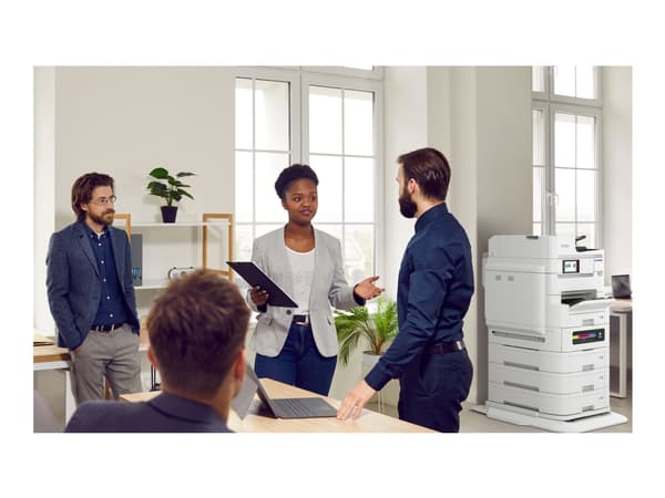 Epson WorkForce Pro EM-C8101RDWF - - färg - bläckstråle - upp till 22 sidor/minut (kopiering) - 33.6 Kbps - USB 2.0, Gigabit LAN, Wi-Fi(ac)