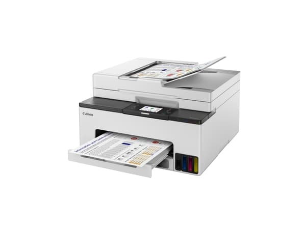 Canon MAXIFY GX2050, Bläckstråleskrivare, Färgutskrift, 600 x 1200 DPI, Färgkopiering, A4, Svart, Vit