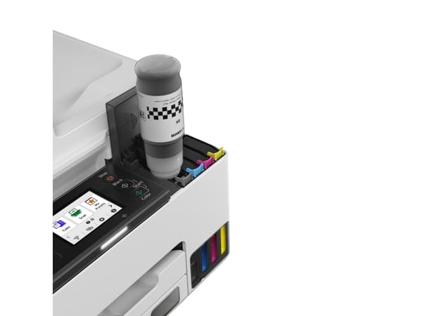 Canon MAXIFY GX2050, Bläckstråleskrivare, Färgutskrift, 600 x 1200 DPI, Färgkopiering, A4, Svart, Vit