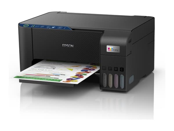 Epson EcoTank ET-2861 - Multifunktionsskrivare - färg - bläckstråle - ITS - A4 (media) - upp till 10 sidor/minut (utskrift) - 100 ark - Wi-Fi, USB -