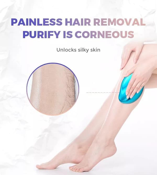 Crystal Hair Eraser - Smärtfri hårborttagning epilator LILA