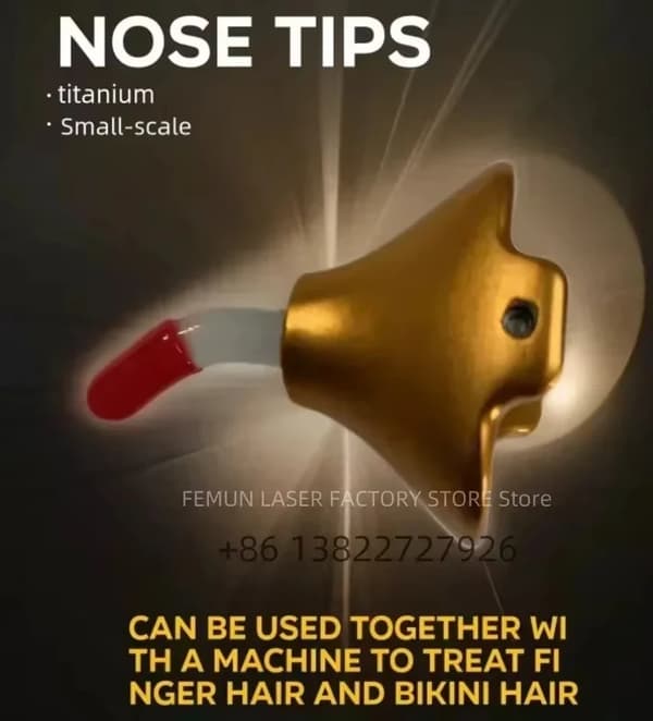 Næsetips, titaniummateriale, lille størrelse,næsetips, EU stik