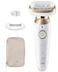 BRAUN Silk Epil 9 Flex 9 011 3D epilaattori valkoinen ja kulta CDON