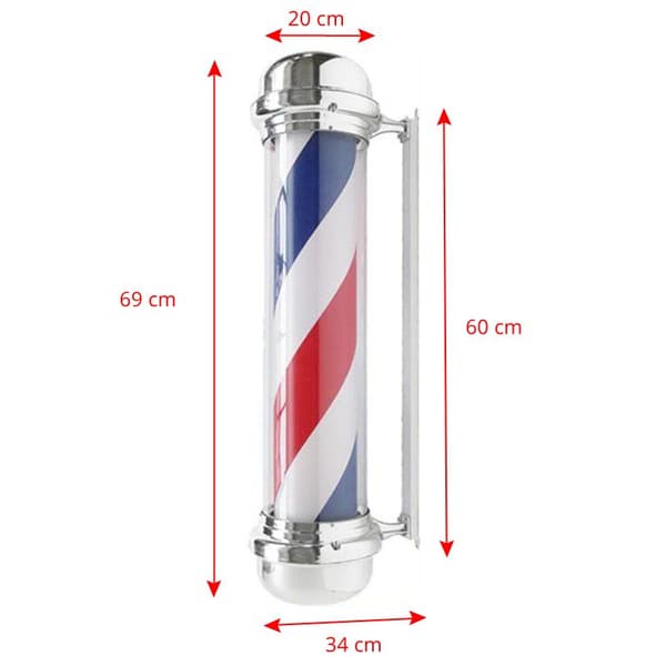 Upplyst taklampa frisörsalong BB-02 stor
