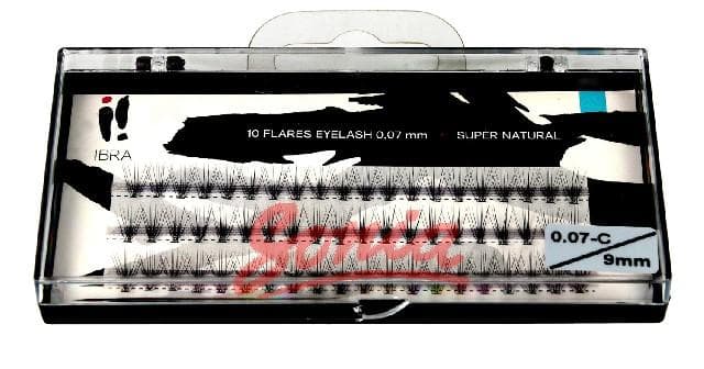 Tufts IBRA eyelashes SUPER NATURAL 0.07 C-9 1op mm.
