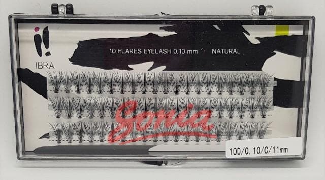 Tufts IBRA eyelashes NATURAL 0.10-mm C-11 1op.